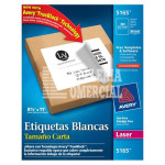 ETIQUETAS AUTOADHERIBLES AVERY 5165 T. CARTA C/100